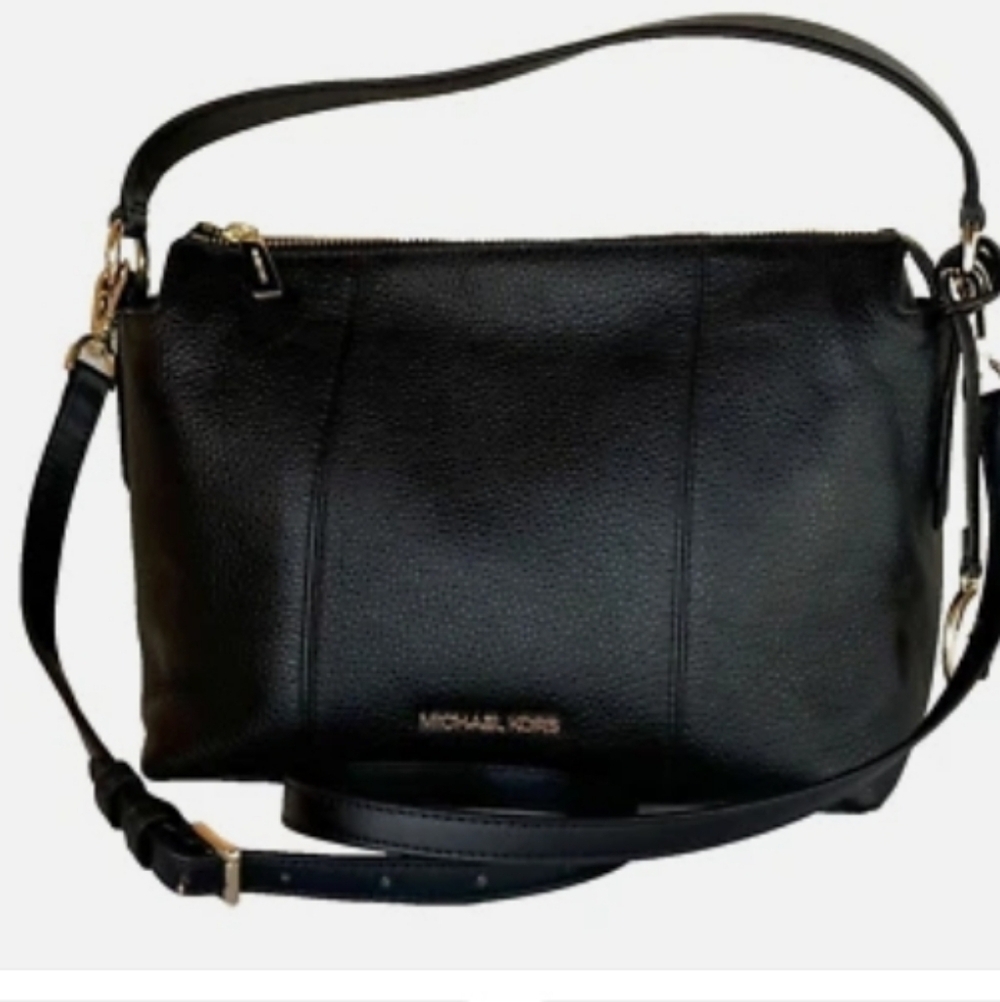 > Michael KORS Black Leather Shoulder Bag